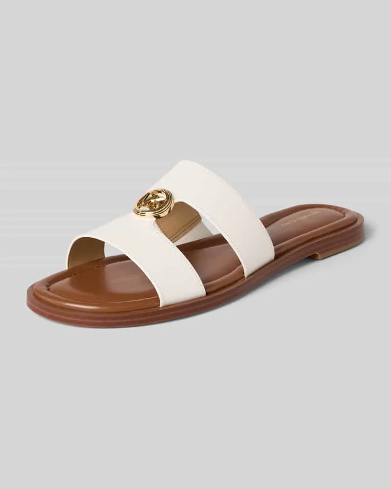Michael Kors Sandalette aus Leder mit Label-Applikation Modell 'ERIN Weiss