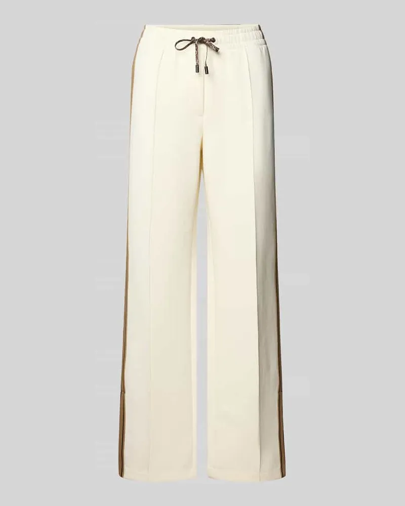 Marc Cain Sweatpants mit elastischem Bund und Tunnelzug Ecru