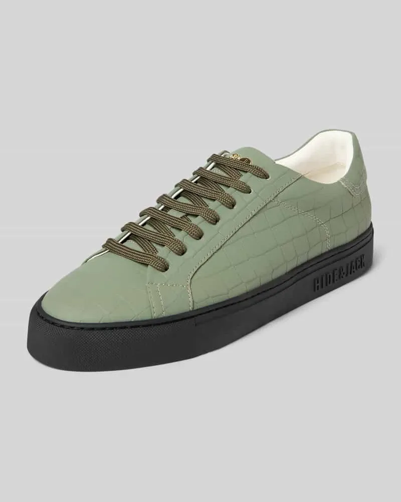 Hide & Jack Sneaker mit Strukturmuster Modell 'Essence Oliv