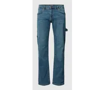 Straight Leg Fit Jeans mit Label-Patch Modell 'Carpenter
