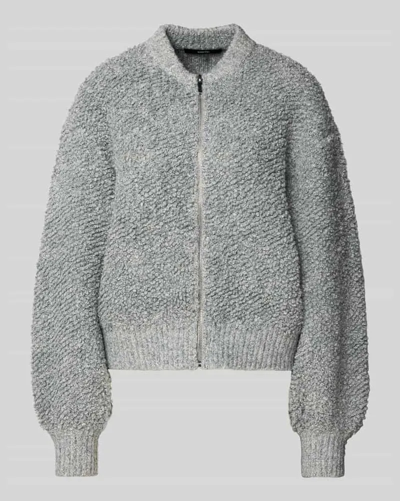 someday. Strickjacke mit Reißverschluss Modell 'Tilara Mittelgrau