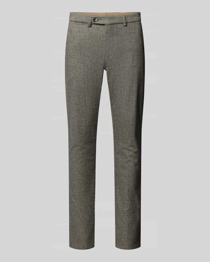 Bugatti Modern Fit Hose mit Eingrifftaschen Hellgrau
