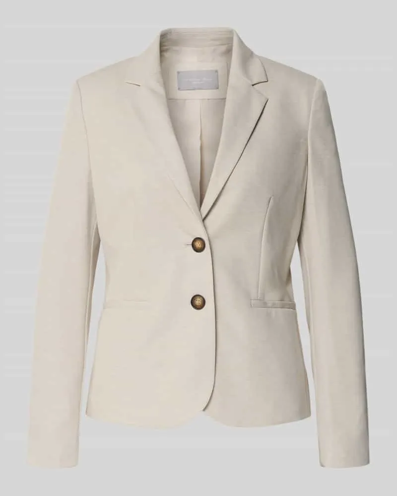 Christian Berg Regular Fit Blazer mit Reverskragen Sand