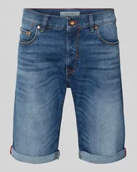 Pierre Cardin Jeansshorts mit Eingrifftaschen Modell 'Lyon Jeansblau