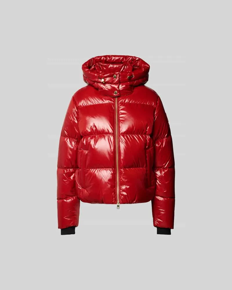 Moose Knuckles Regular Fit Steppjacke mit Kapuze Rot
