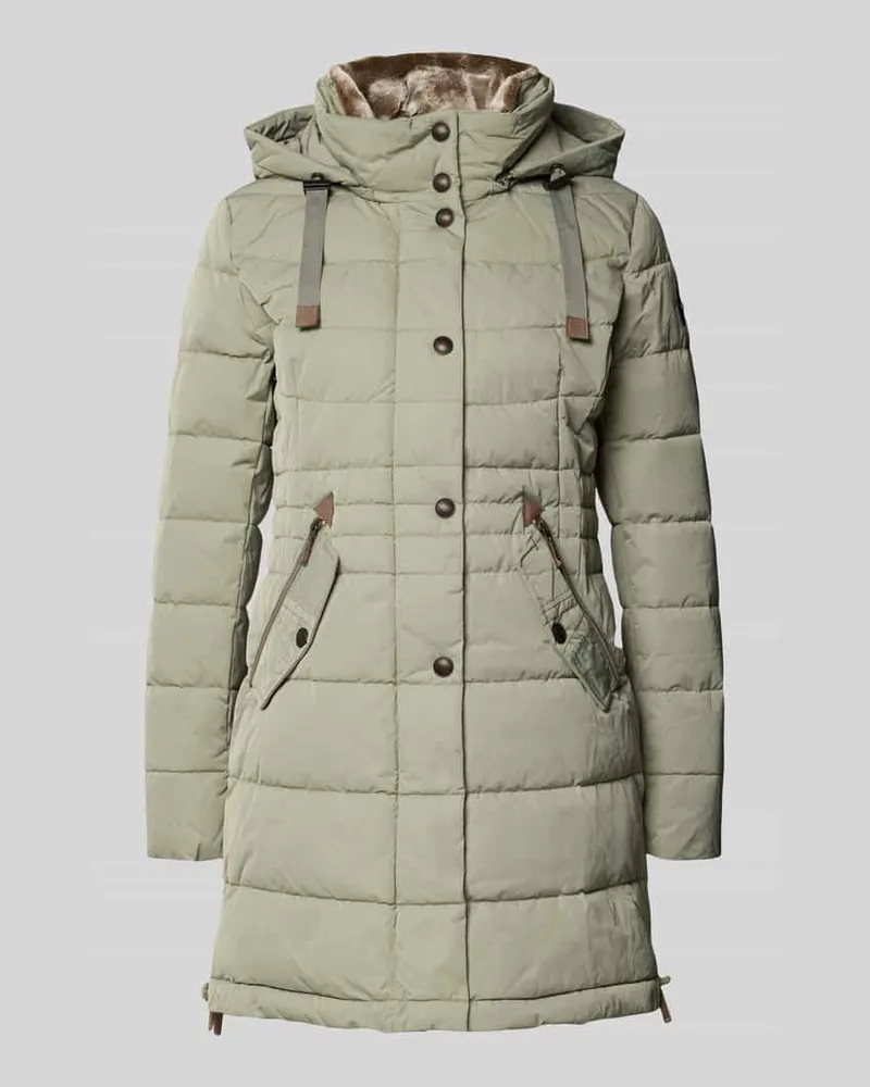 Gil Bret Steppjacke mit Kapuze Schilf