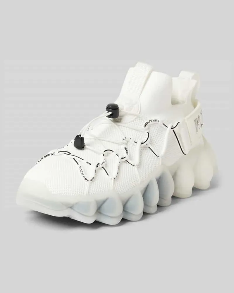 Philipp Plein Sneaker mit Label-Applikation Modell 'THE BUBBLE Weiss
