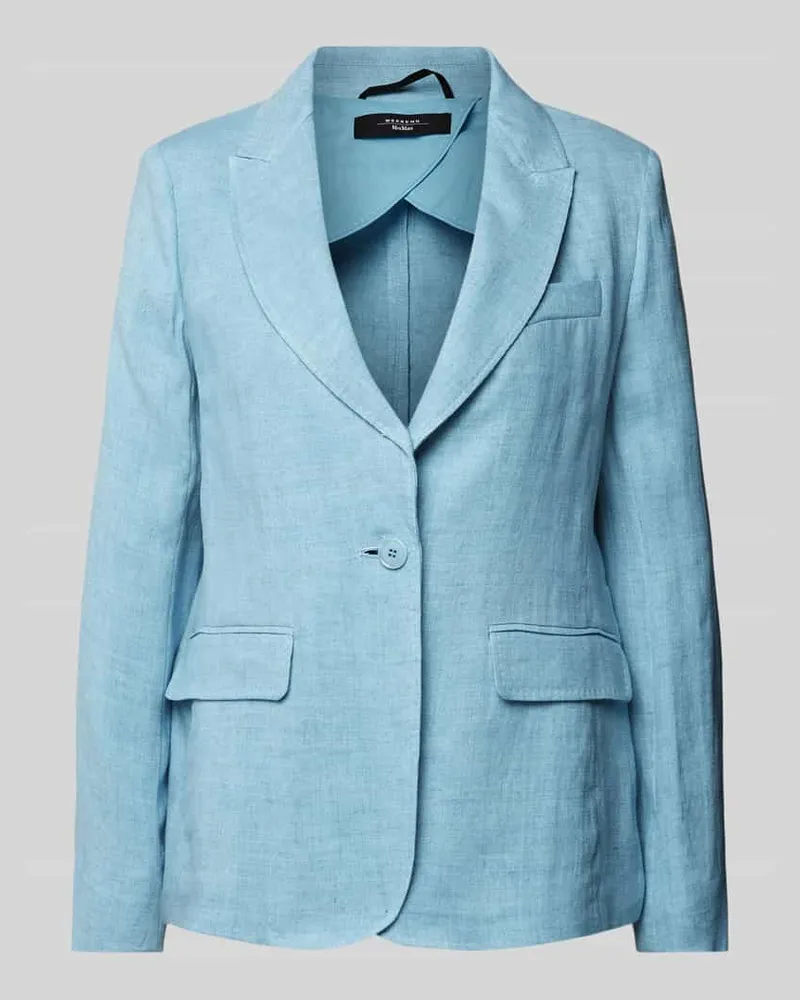 Max Mara Blazer mit Pattentaschen Modell 'NALUT Bleu