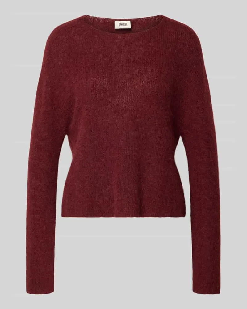 Drykorn Strickpullover mit Rundhalsausschnitt Modell 'IMENY Bordeaux