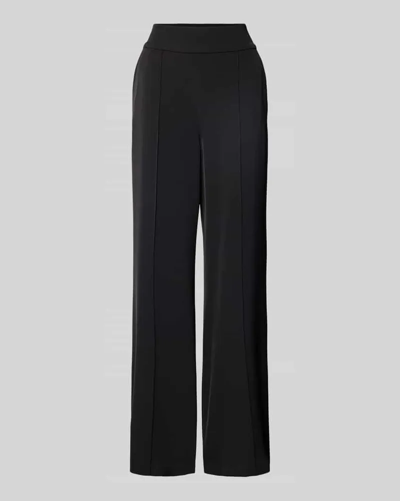 COMMA Stoffhose mit elastischem Bund Black