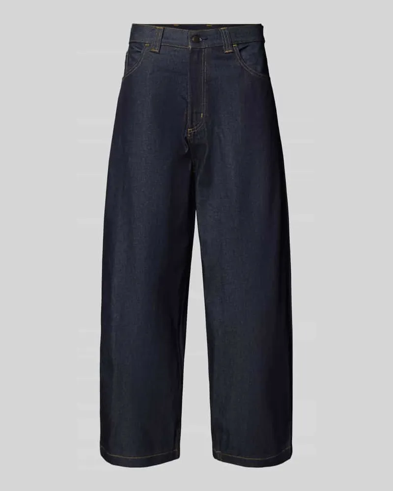 Carhartt WIP Relaxed Fit Jeans mit Eingrifftaschen Modell 'Brandon Jeansblau