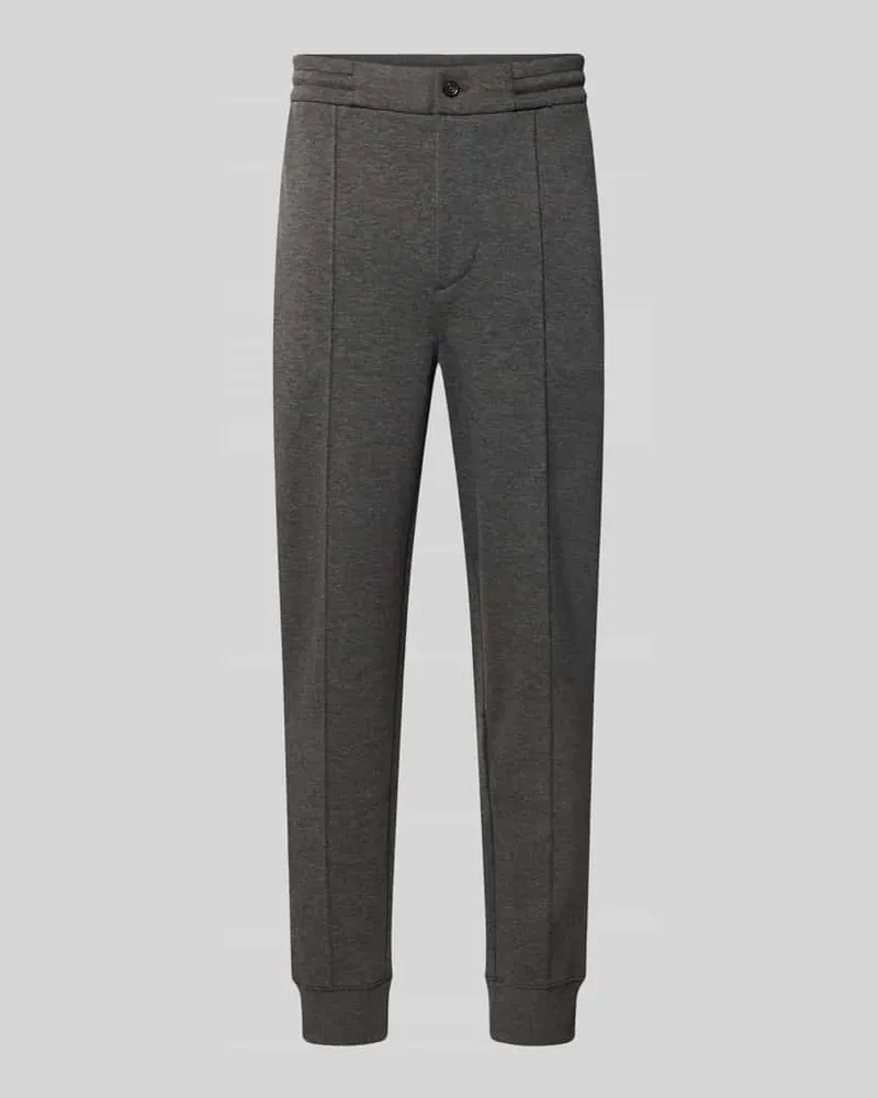 Ralph Lauren Loose Fit Sweathose mit Logo-Stitching Modell 'MESH FACE Dunkelgrau