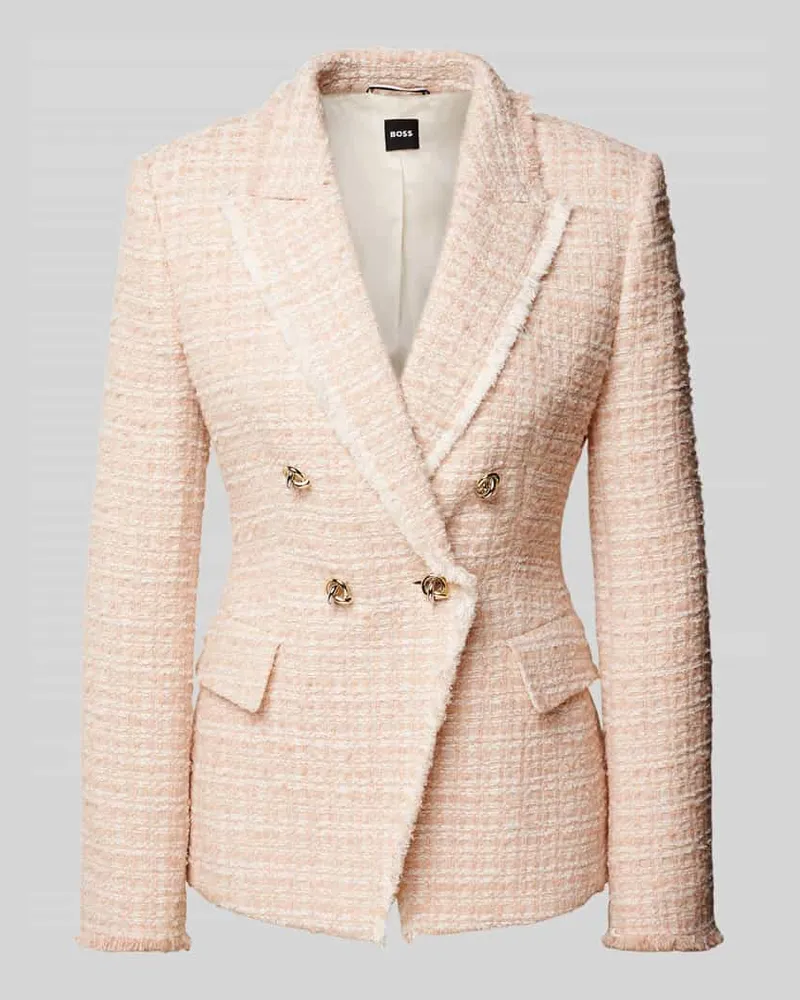 HUGO BOSS Blazer mit Strukturmuster Modell 'Jia Hellrosa