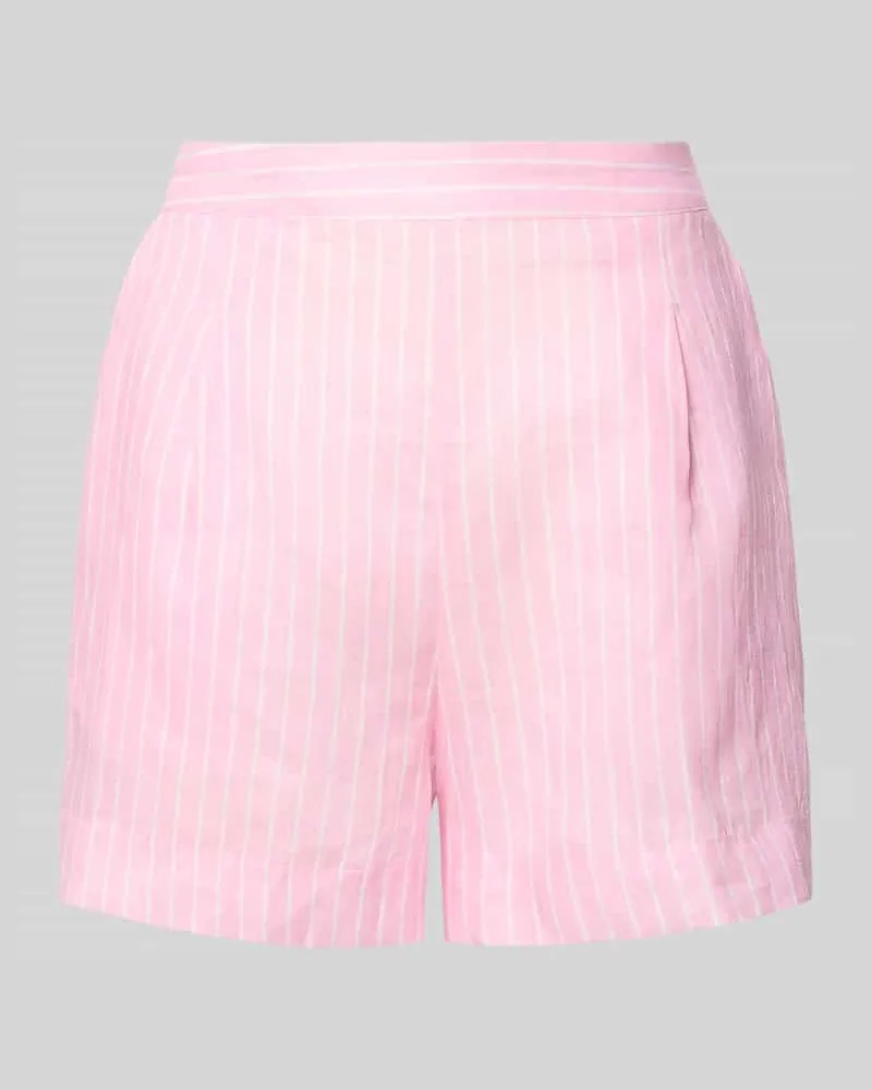 MC2 Saint Barth Regular Fit Leinenshorts aus reinen Leinen Modell 'Amani Rosa