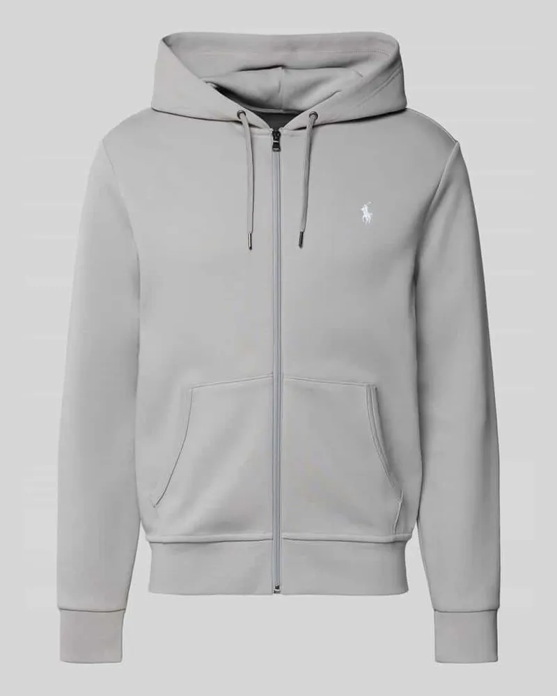Ralph Lauren Sweatjacke mit Kapuze Hellgrau