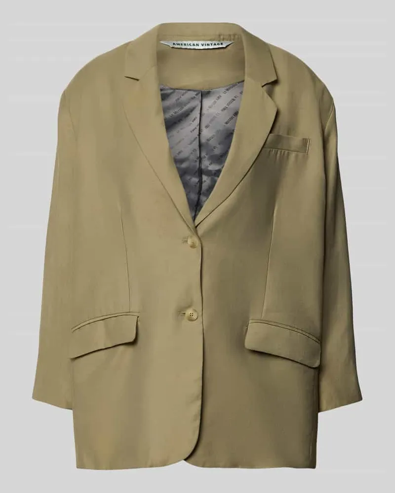 American Vintage Oversized Blazer mit Pattentaschen Modell 'LANOW Beige