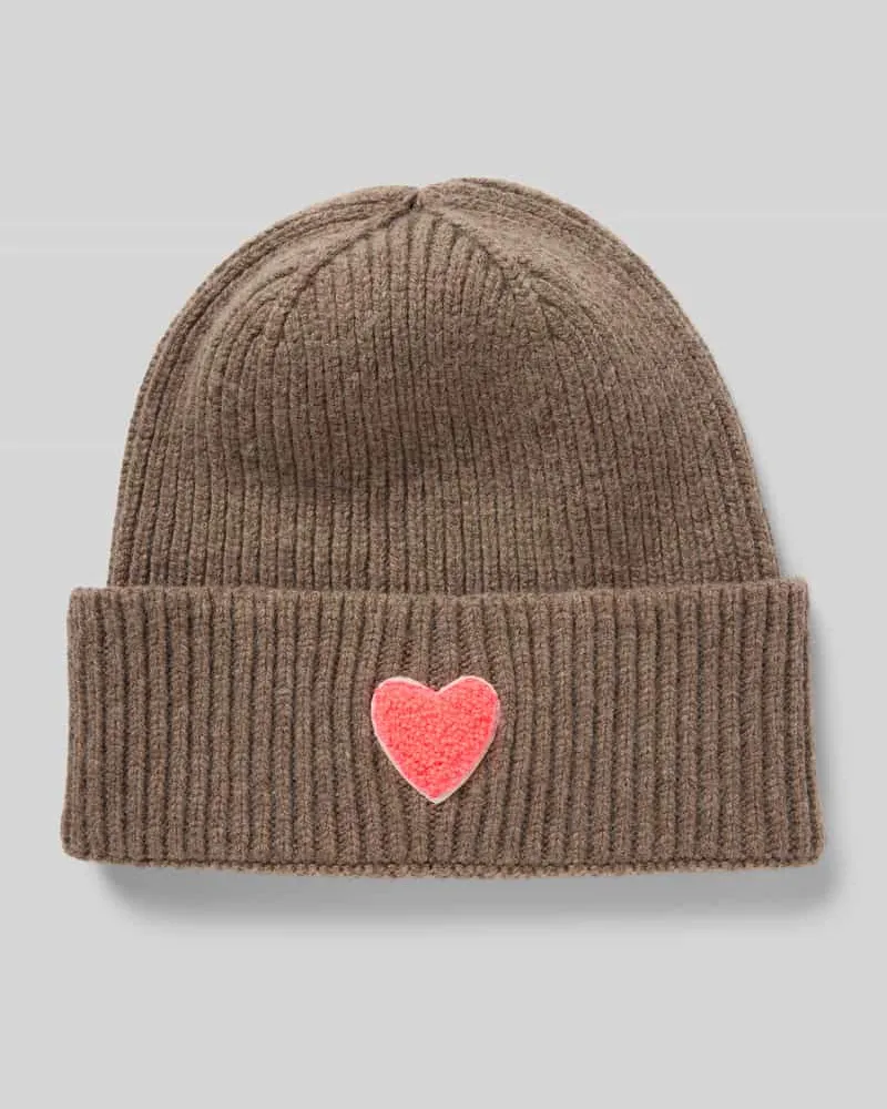 UNIO Mütze aus Schurwoll-Mix mit Viskose- und Kaschmir-Anteil Taupe