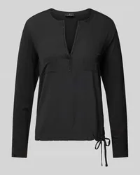 monari Blusenshirt mit Brusttaschen Black