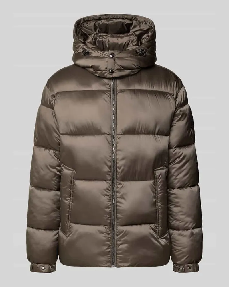 JOOP! Regular Fit Steppjacke mit Kapuzenkragen Beige