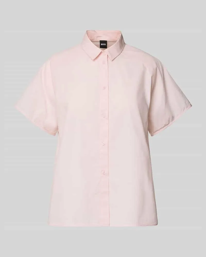 HUGO BOSS Regular Fit Bluse mit Kentkragen Modell 'Bixina Rosa