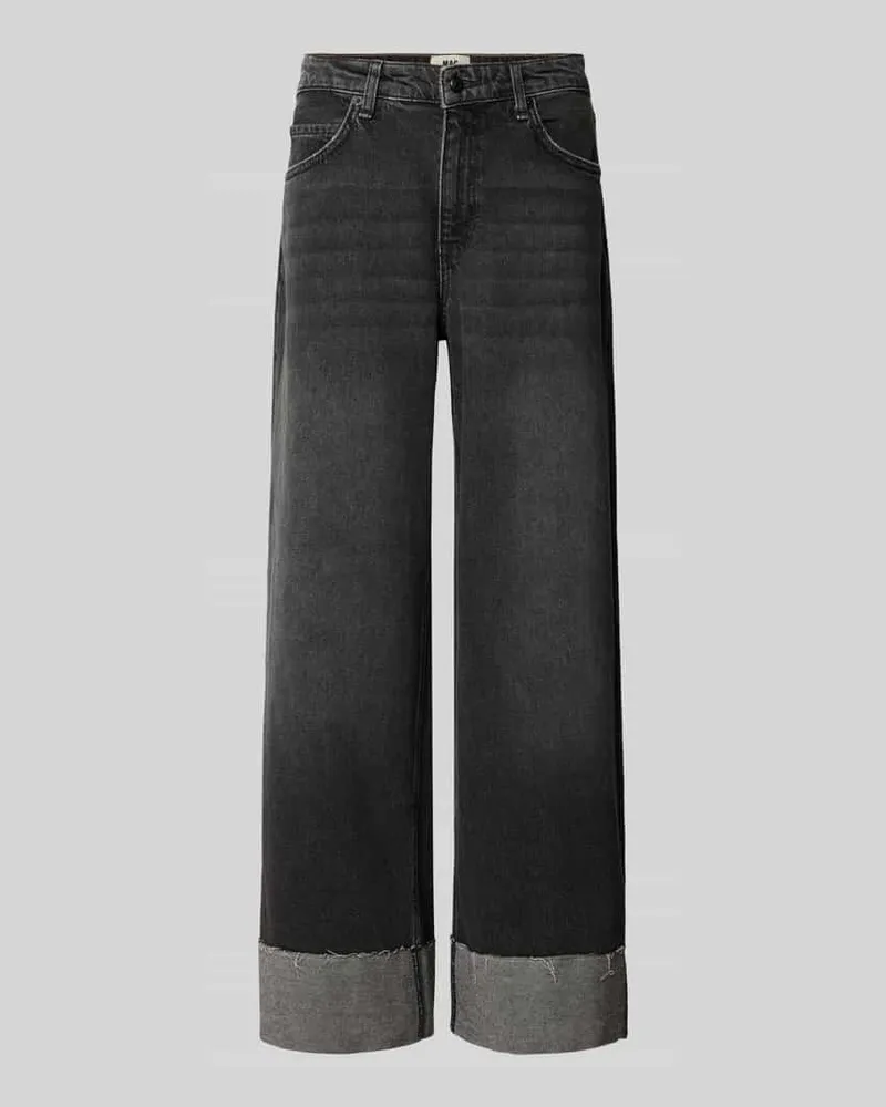 MAC Jeans Wide Fit Jeans mit fixierten Beinabschlüssen Modell 'Nevada Mittelgrau