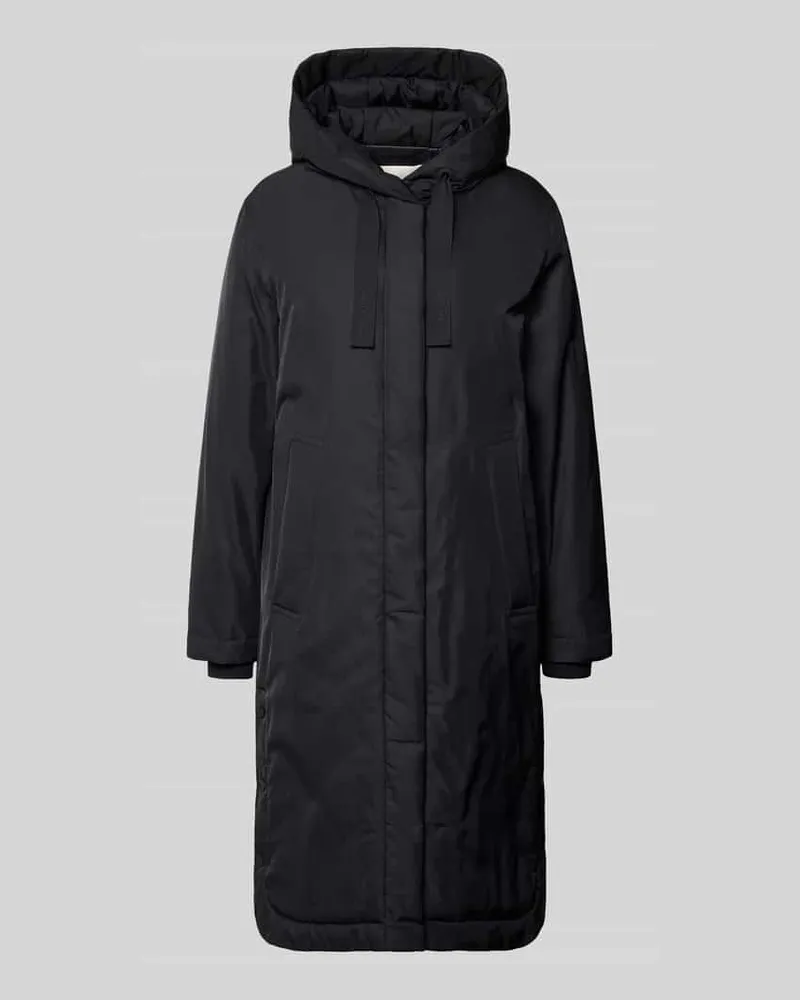 Marc O'Polo Regular Fit Parkamantel mit Kapuze Black