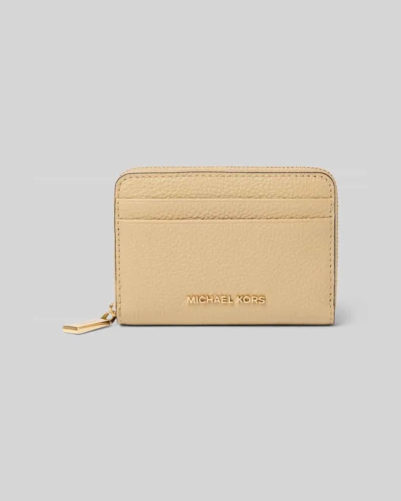 Michael Kors Portemonnaie aus echtem Leder Modell 'Jet Set Beige