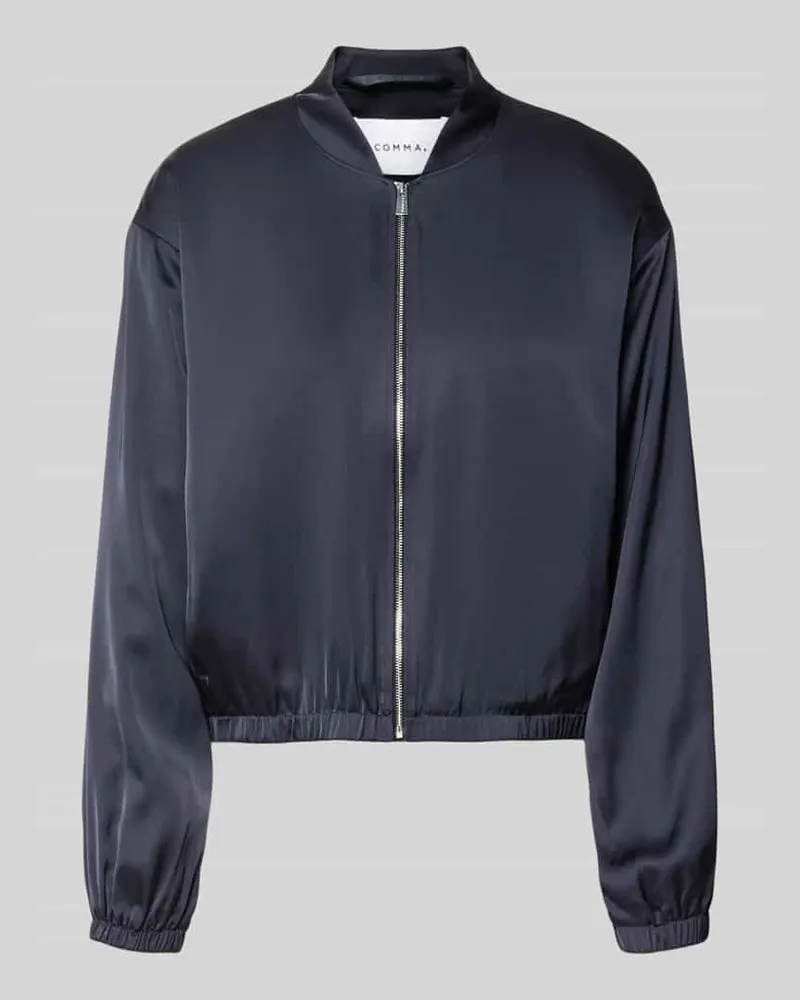 COMMA Blouson mit Stehkragen und Reißverschluss Marine