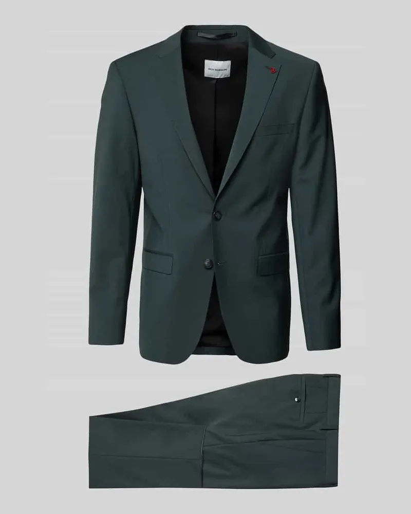 Roy Robson Extra Slim Anzug in unifarbenem Design Gruen