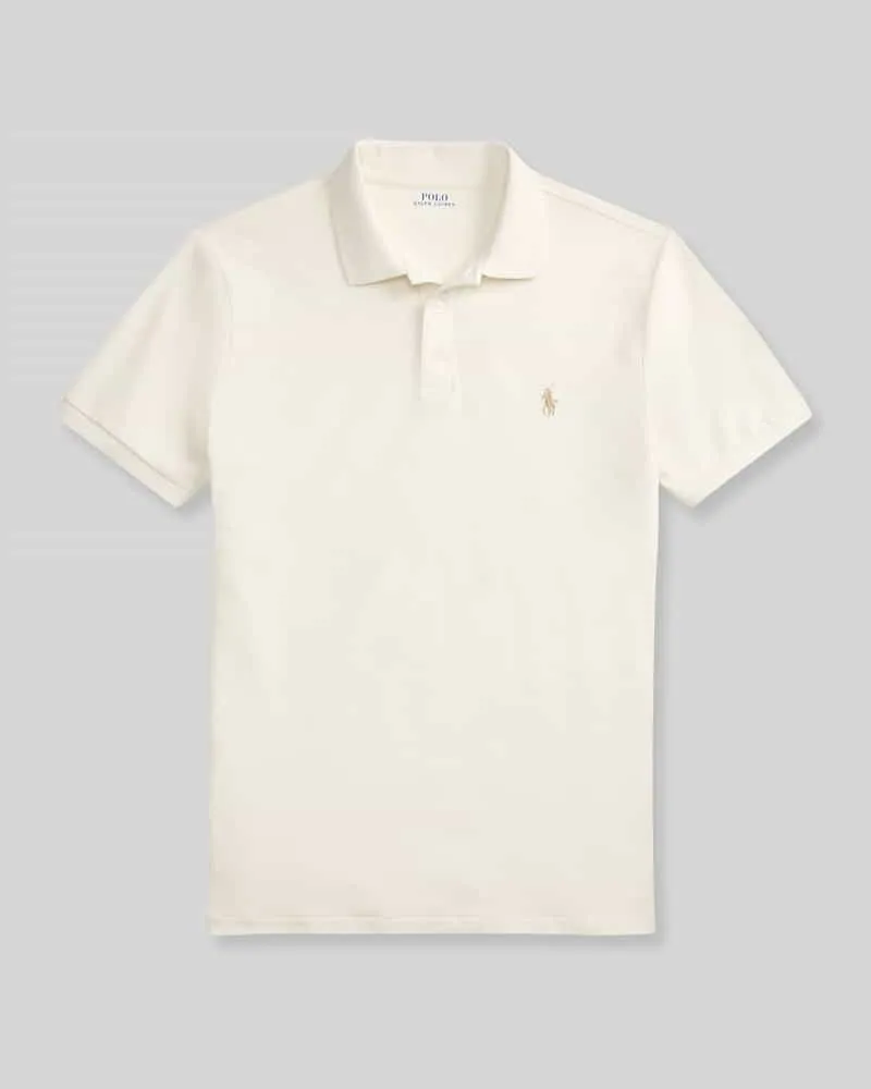 Ralph Lauren Regular Fit Poloshirt aus Baumwoll-Mix Offwhite
