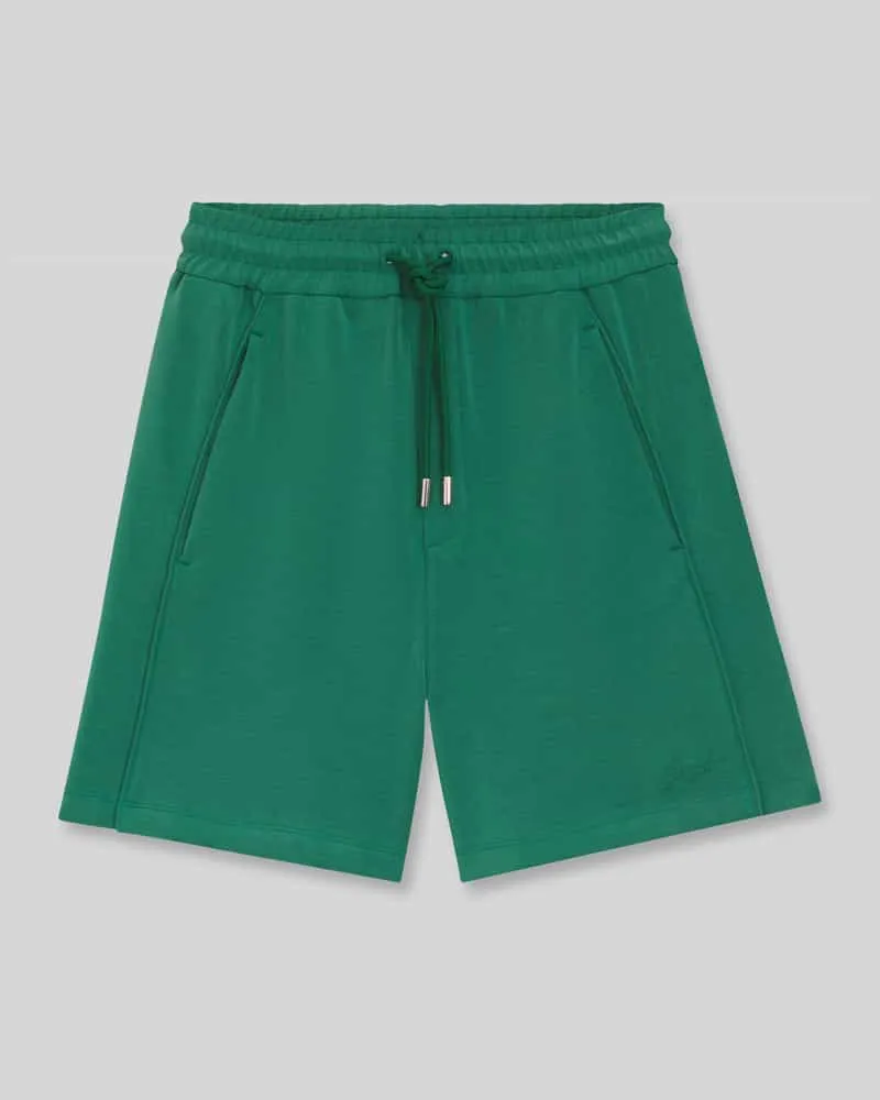 HUGO BOSS Relaxed Fit Shorts mit Tunnelzug Dunkelgruen
