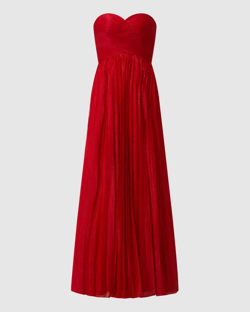 LUXUAR Corsagenkleid mit Glitter-Effekt Metallic
