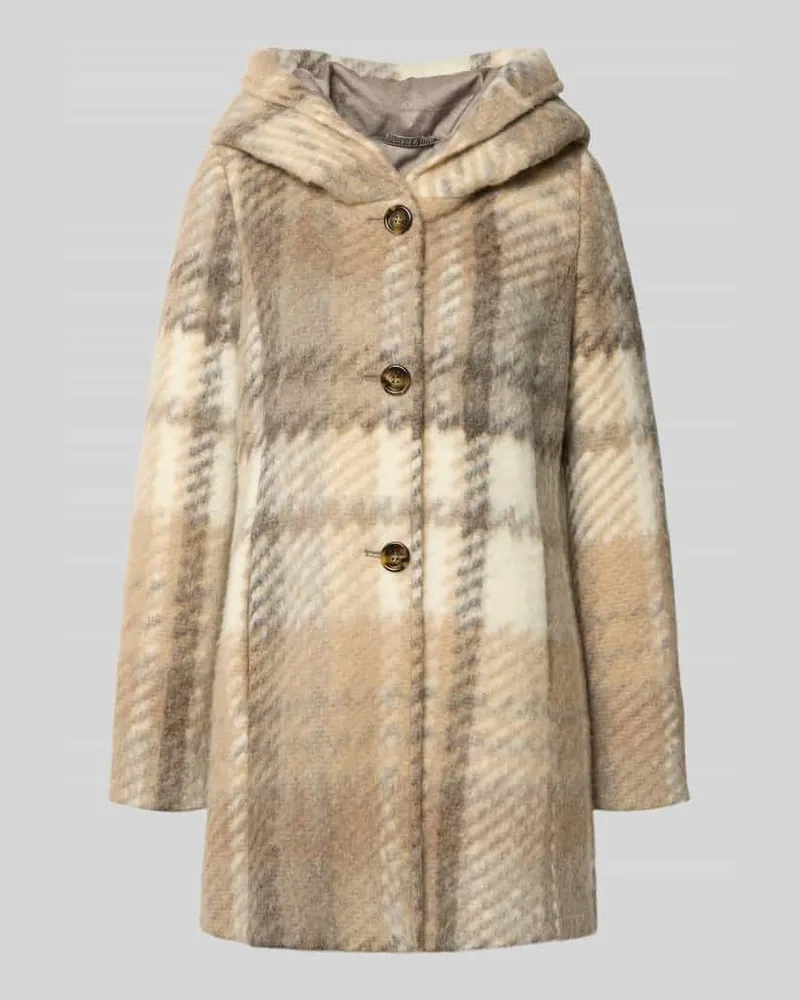 AMBER & JUNE Jacke mit Kapuze Beige
