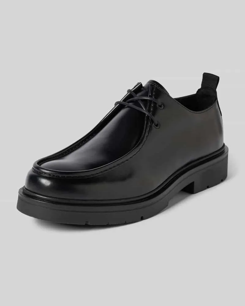 Marc O'Polo Schnürschuhe aus echtem Leder Black