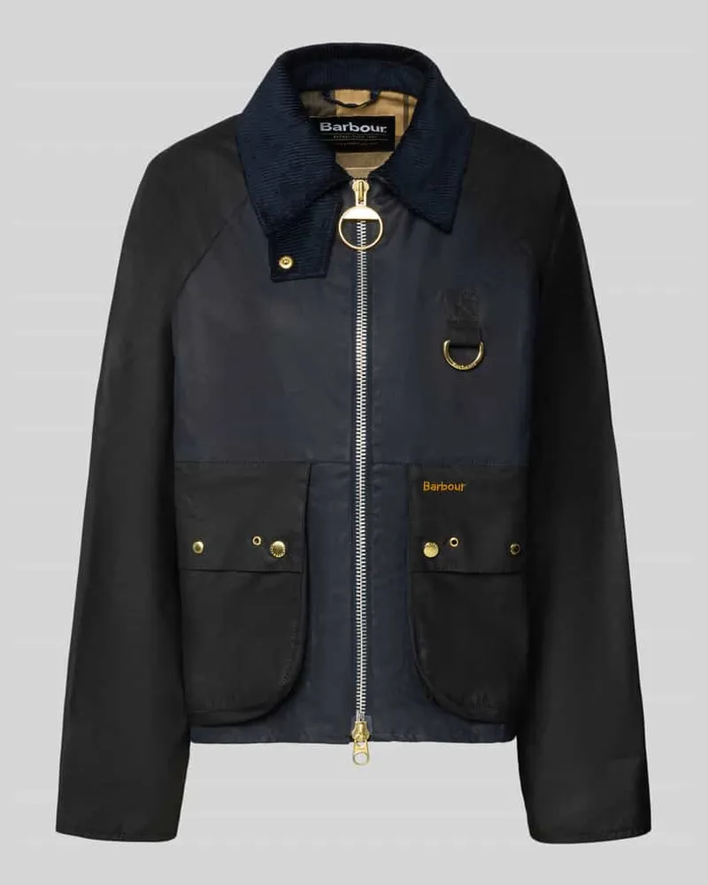 Barbour Regular Fit Wachsjacke aus reiner Baumwolle Modell 'KEARTON Dunkelblau