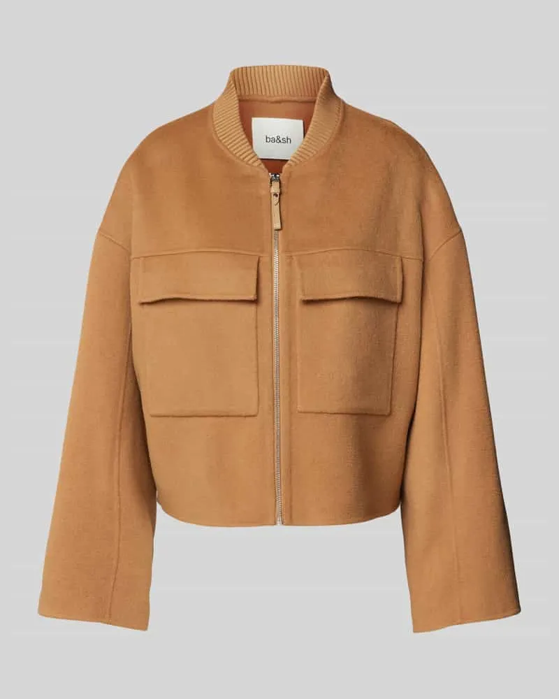 ba&sh Jacke mit Brustpattentaschen Modell 'PHILIPPA Camel