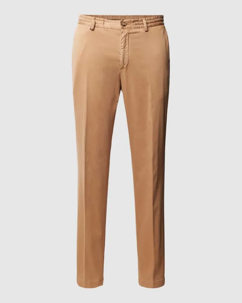 HUGO BOSS Slim Fit Chino mit französischen Eingrifftaschen Beige