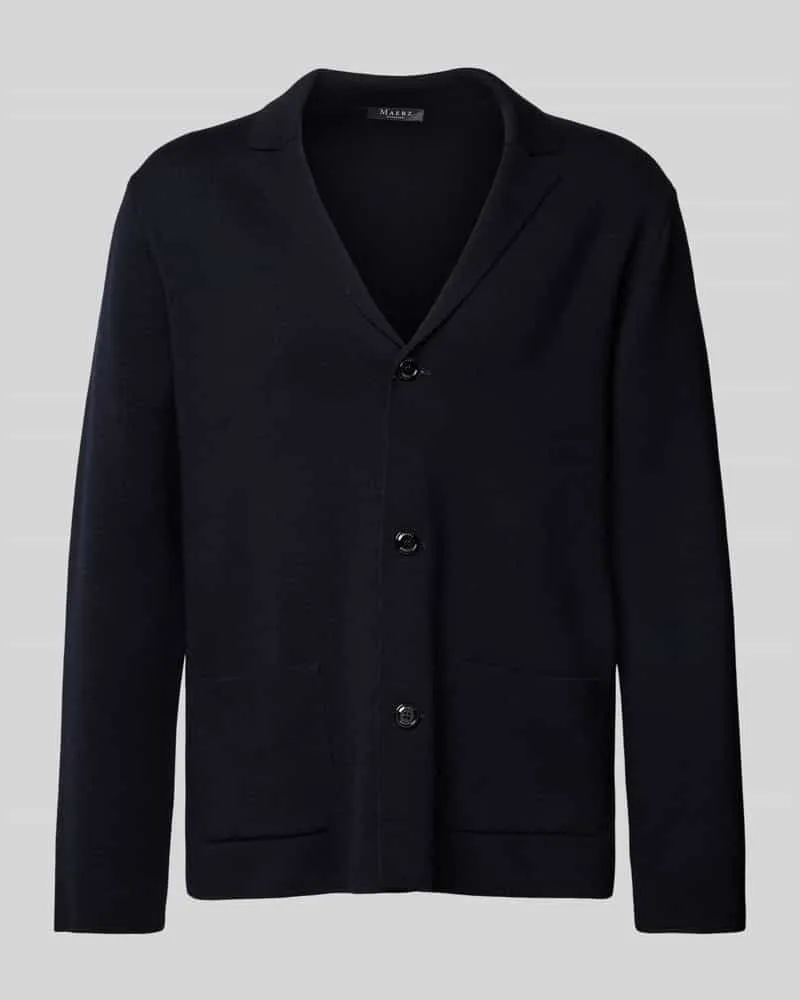 Maerz Strickjacke mit Reverskragen Marine