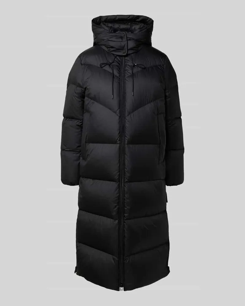 Marc O'Polo Relaxed Fit Daunenmantel mit abnehmbarer Kapuze Black