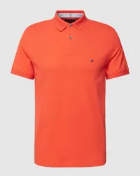 Tommy Hilfiger Poloshirt mit Label-Stitching Neon