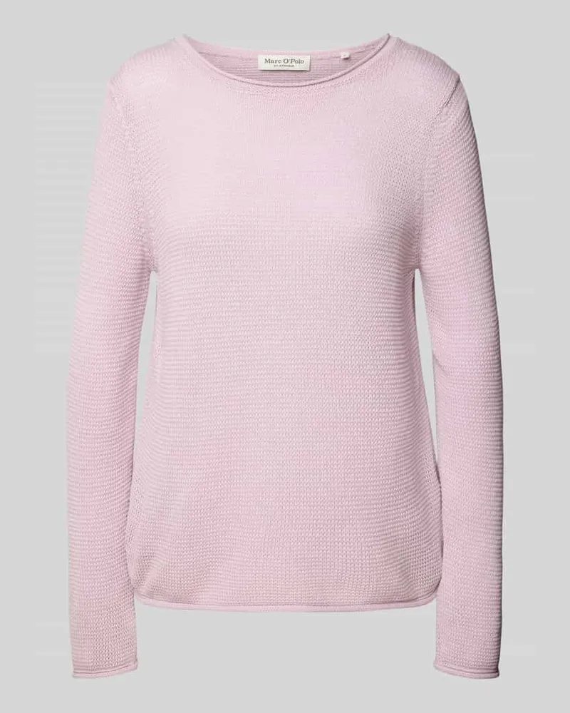 Marc O'Polo Regular Fit Strickpullover aus reiner Baumwolle Lavender