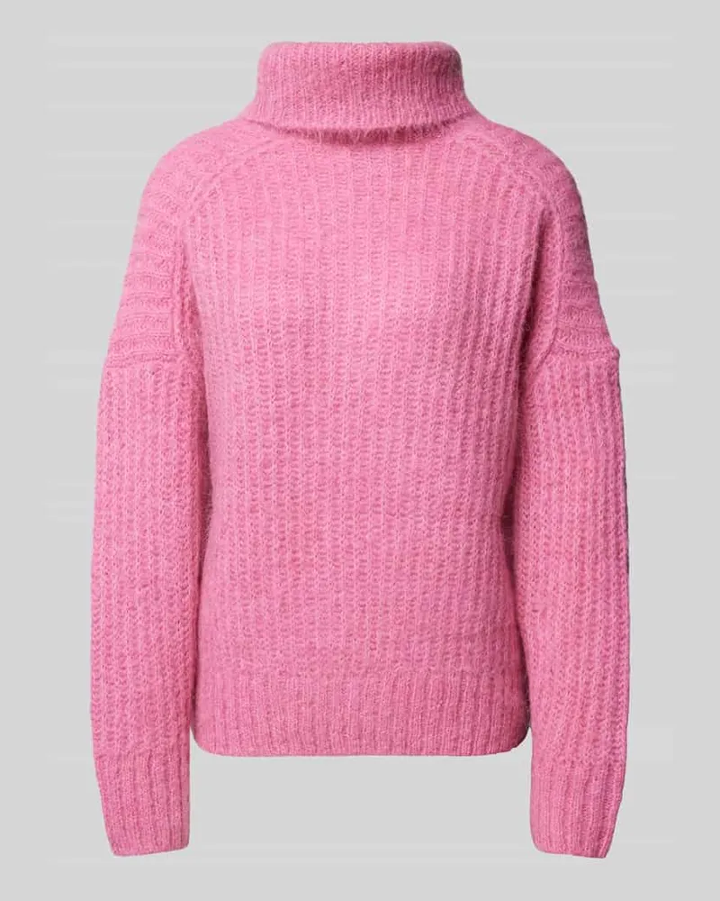 Fynch-Hatton Strickpullover mit Rollkragen Pink
