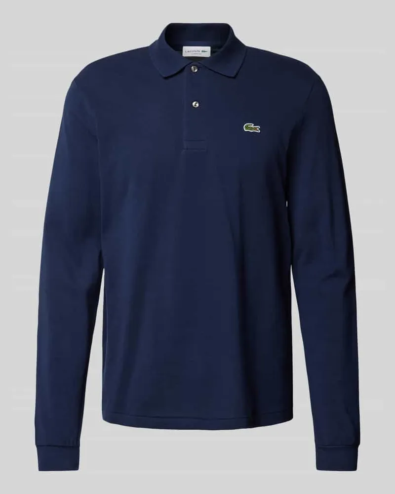 Lacoste Classic Fit Poloshirt im langärmeligen Design Marine