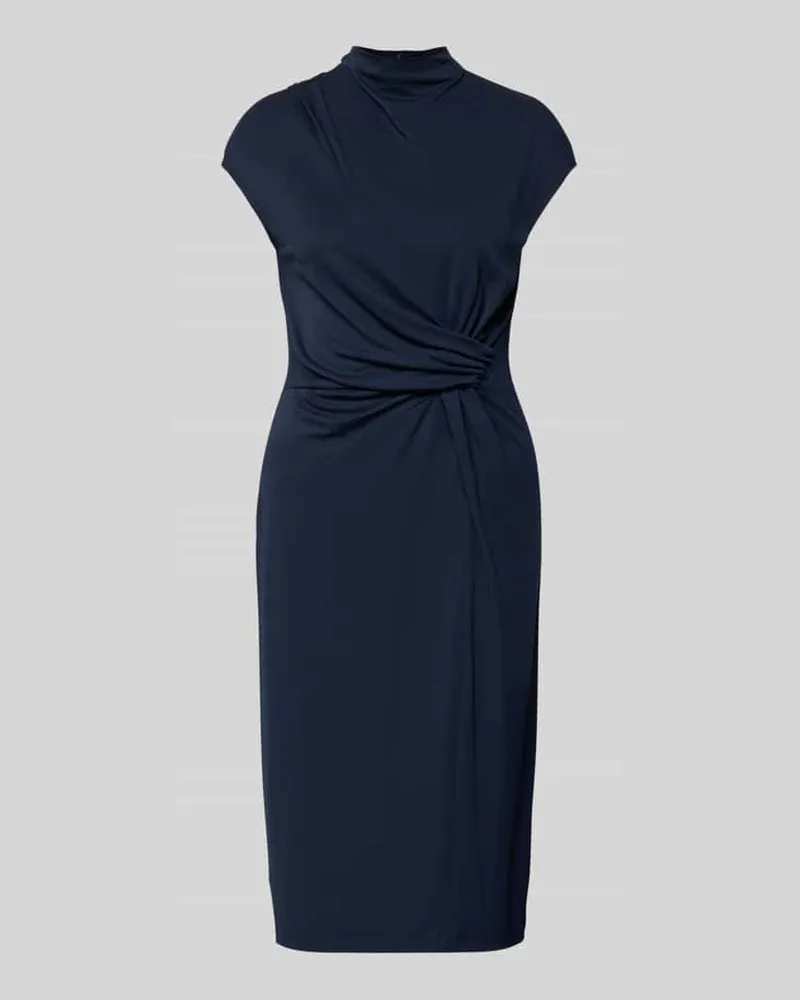 Ralph Lauren Eng anliegendes Businesskleid mit Mock Neck Modell 'BERTUNO Marine