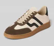 Sneaker aus Leder im Retro-Look