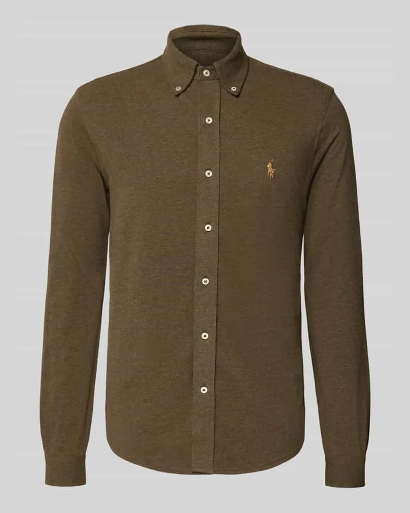 Ralph Lauren Freizeithemd mit Knopfleiste Oliv