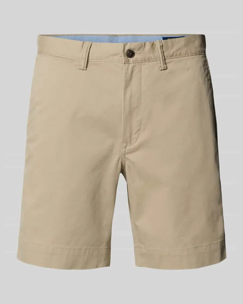 Ralph Lauren Straight Leg Shorts mit Gesäßtaschen Khaki
