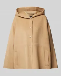 Max Mara Lanawolljacke mit Kapuze Modell 'GENNAIO Camel