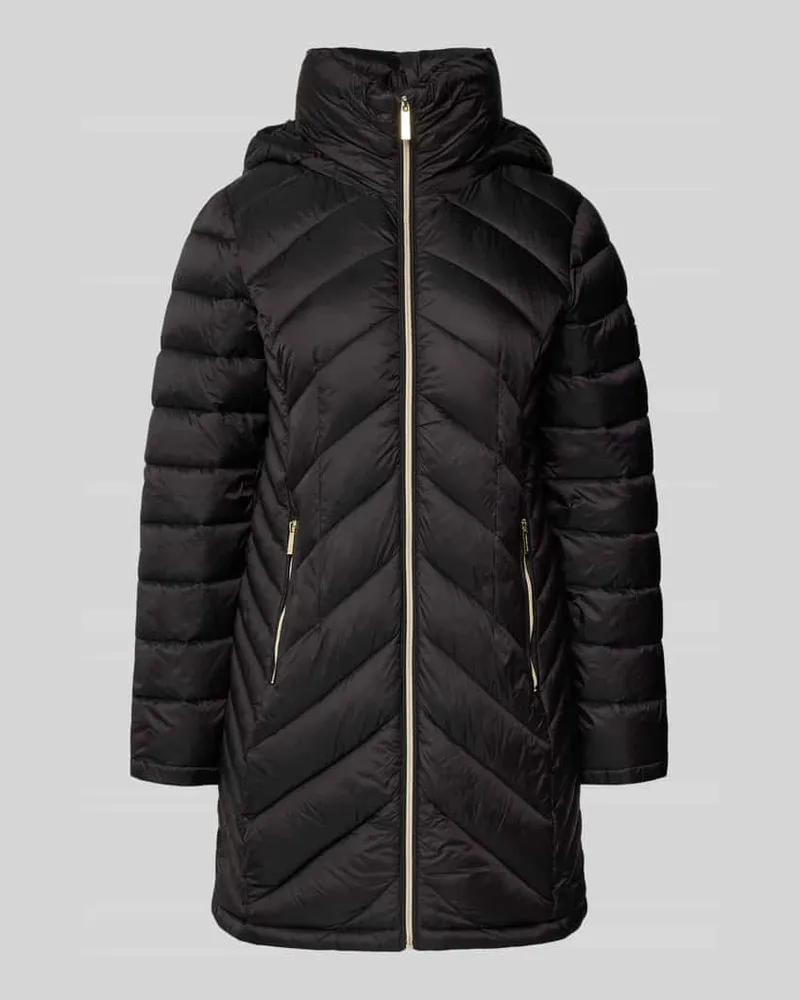 Michael Kors Steppmantel mit Stehkragen Modell 'Longline Black