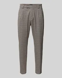 cinque Slim Fit Bundfaltenhose mit Gürtelschlaufen Modell 'SANDO Sand